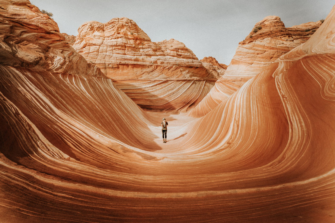 Girl at the Wave Arizona in Desert