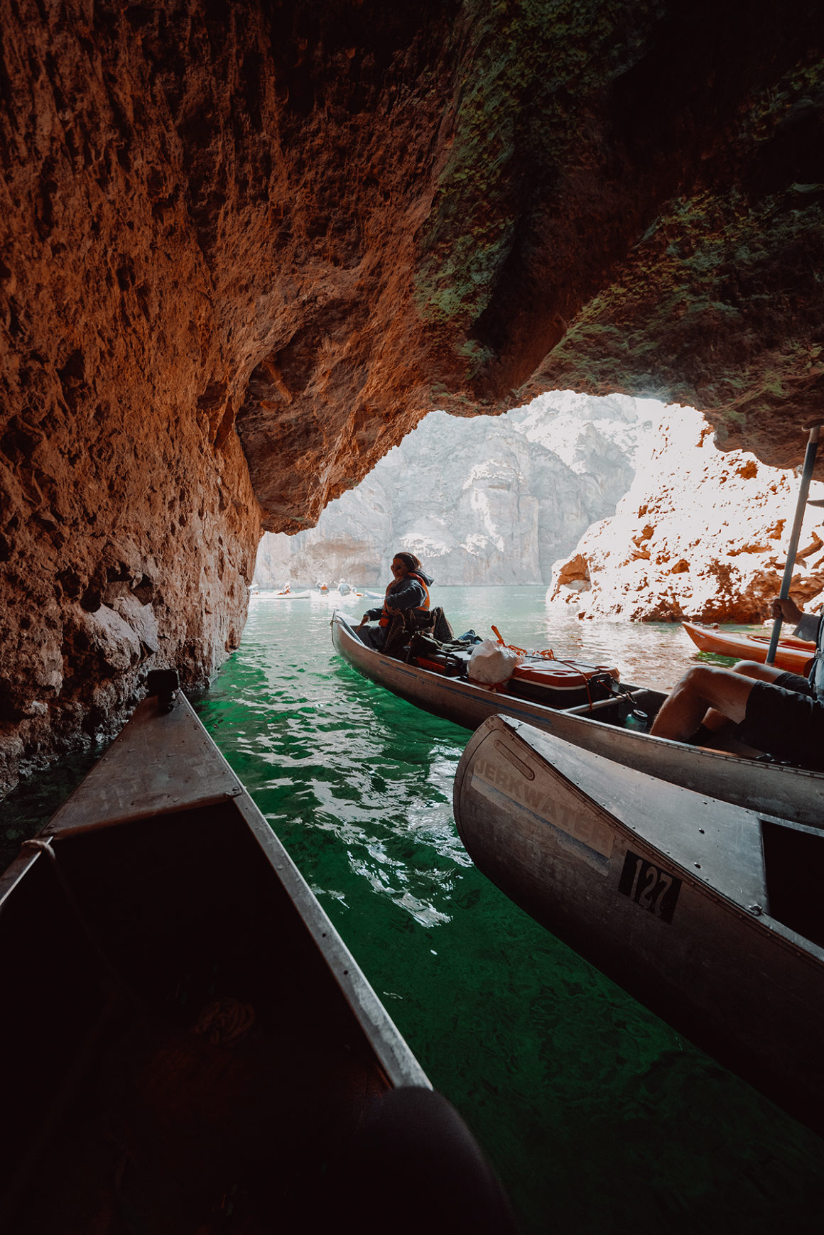 Emerald Cave Colorado River Canoe Trip